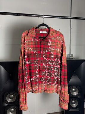 Vale Forever Haze Red Flannel Long Sleeve Shirt